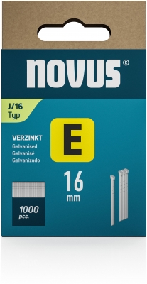 Cuie standard Novus E tip J, 16 mm, 1000 buc/cutie